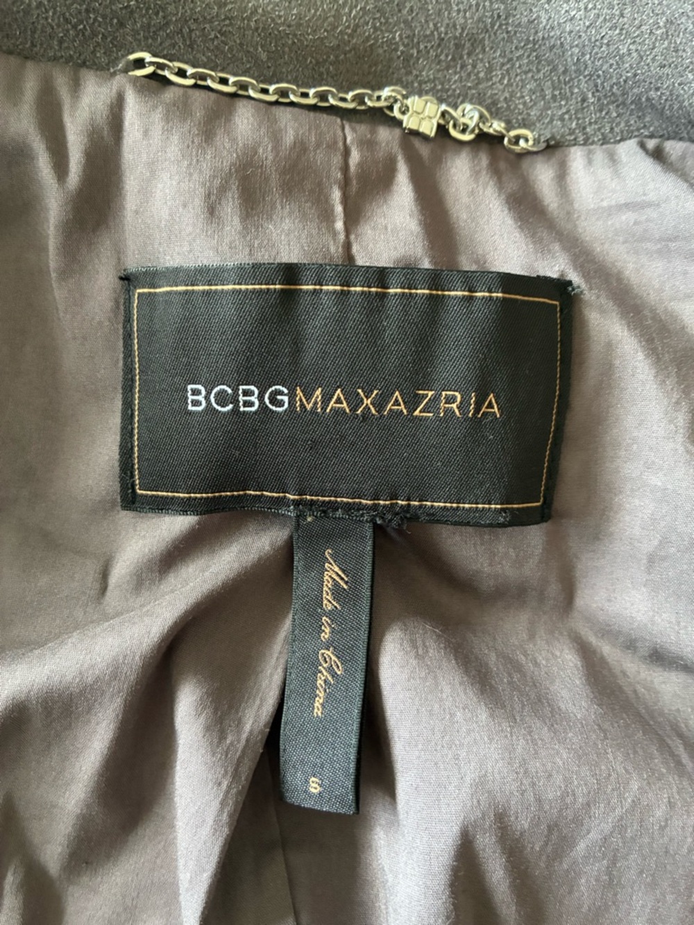 BCBG MaxAzria Grey Vegan Suede Misty Morning Indie Sleeze Jacket Small Womens - Picture 6 of 11